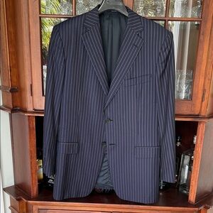Ermenegildo Zegna Navy Striped Men's jacket